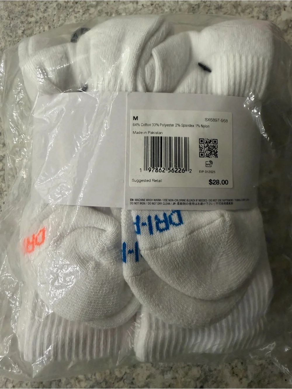 Nike crew Every day socks size medium